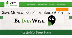 Desktop Screenshot of iveyhomes.com