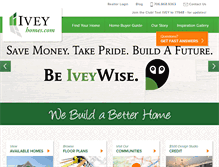 Tablet Screenshot of iveyhomes.com